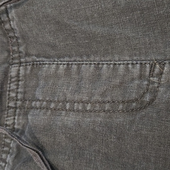 TOMMY BAHAMA TWO PALMS 100% LINEN WIDE LEG PANTS. SIZE 10. - Picture 7 of 10